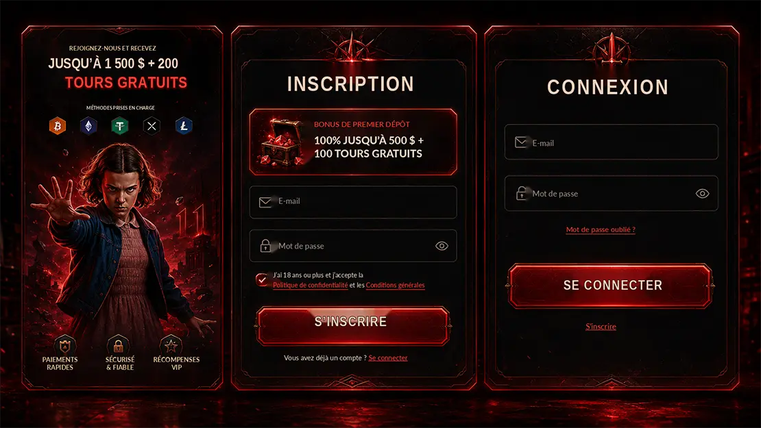 S'inscrire et se connecter à Netflix Casino